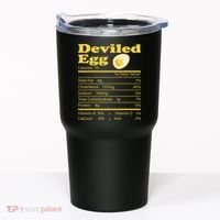 Deviled Egg Nutrition Facts Funny Thanksgiving Food Matching Tumbler thumb 0
