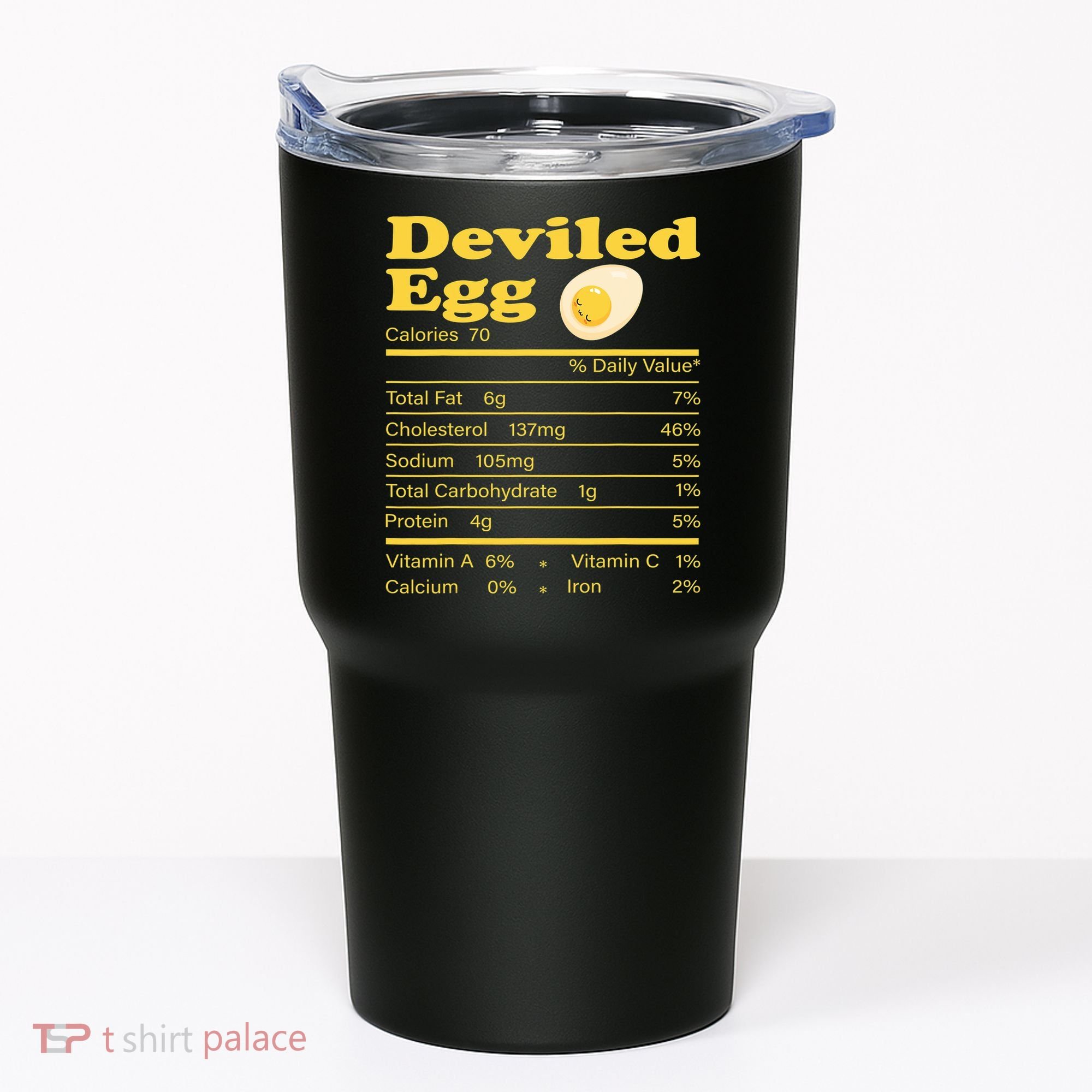 Deviled Egg Nutrition Facts Funny Thanksgiving Food Matching Tumbler