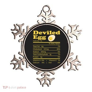 Deviled Egg Nutrition Facts Funny Thanksgiving Food Matching Ornament
