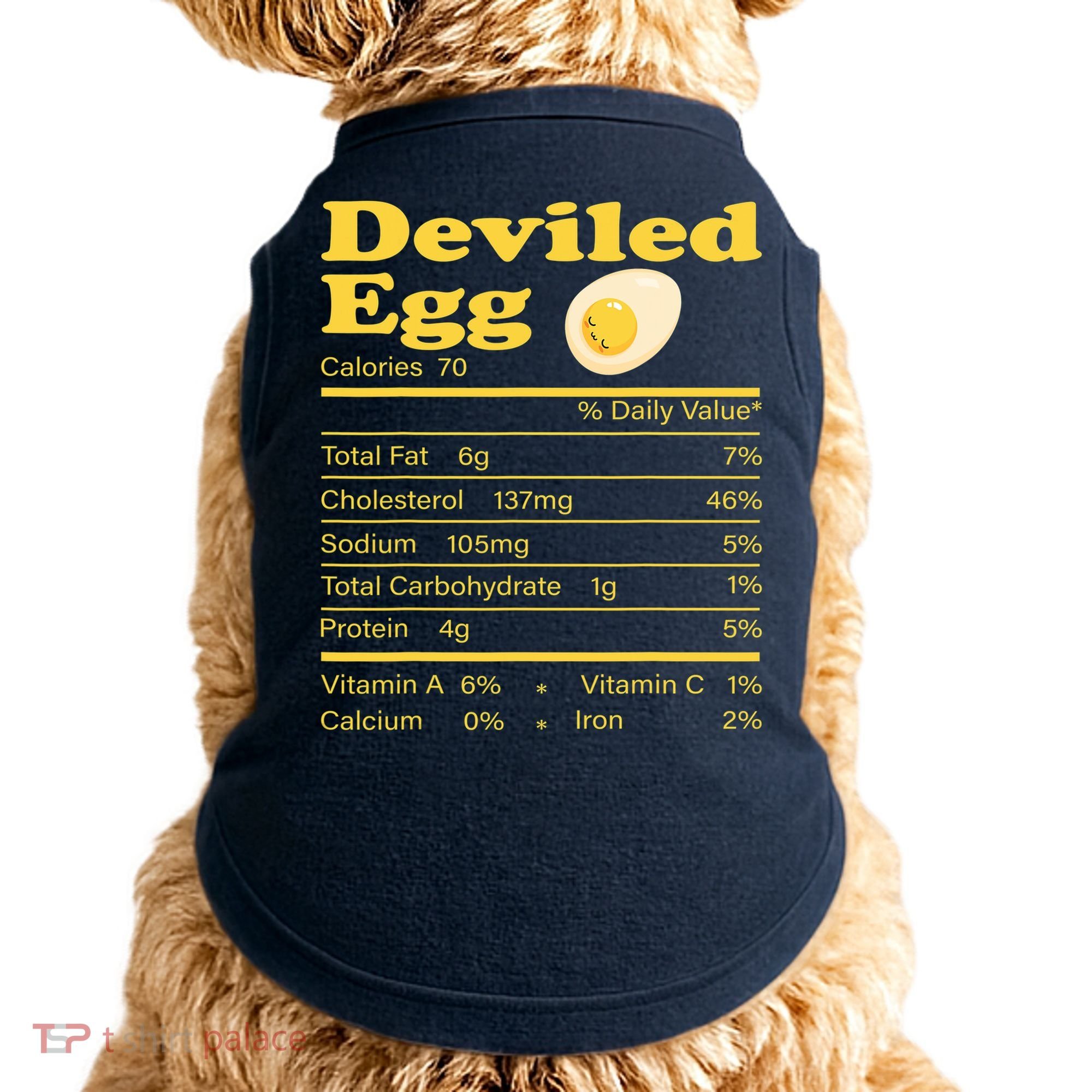 Deviled Egg Nutrition Facts Funny Thanksgiving Food Matching Doggie Tank