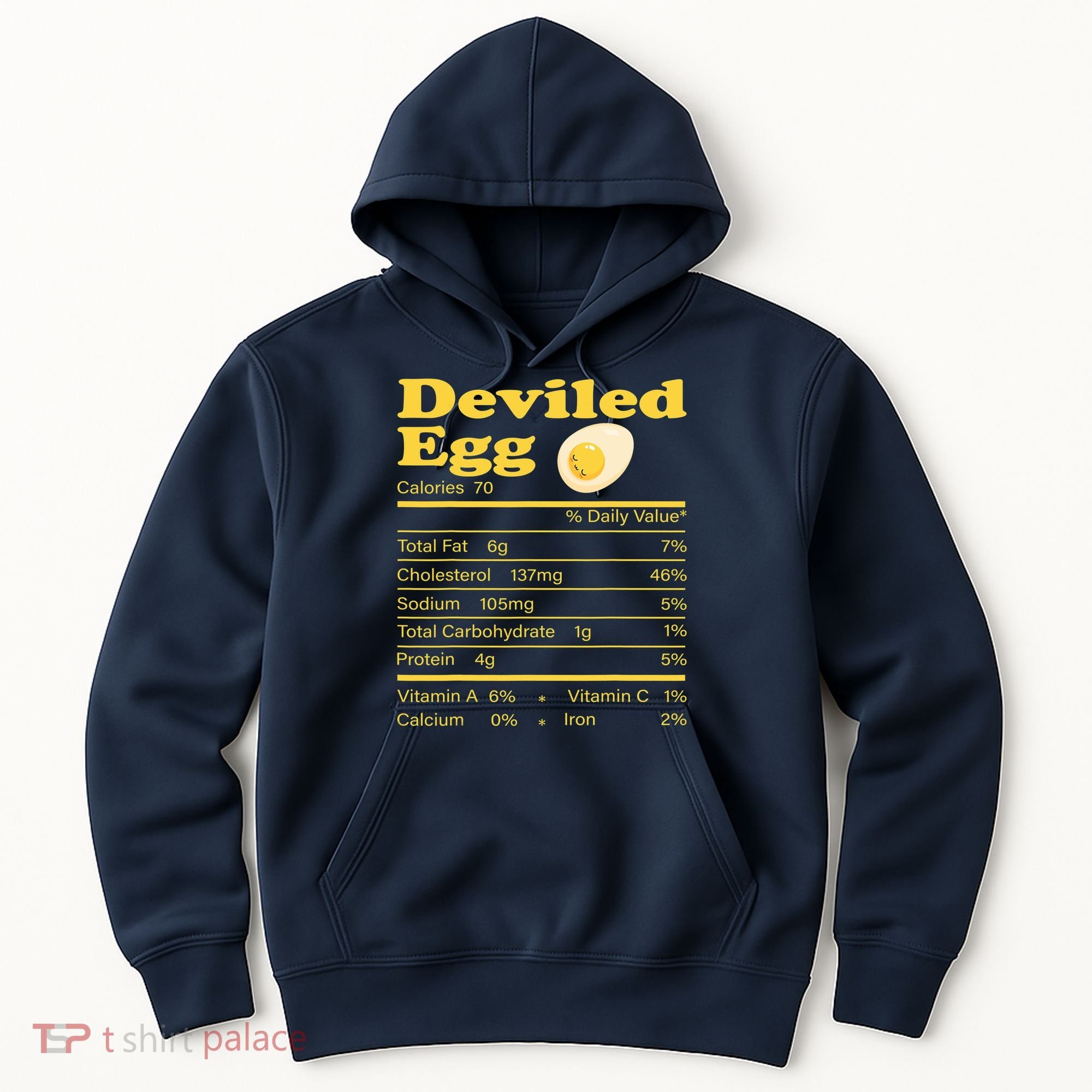 Deviled Egg Nutrition Facts Funny Thanksgiving Food Matching Hoodie