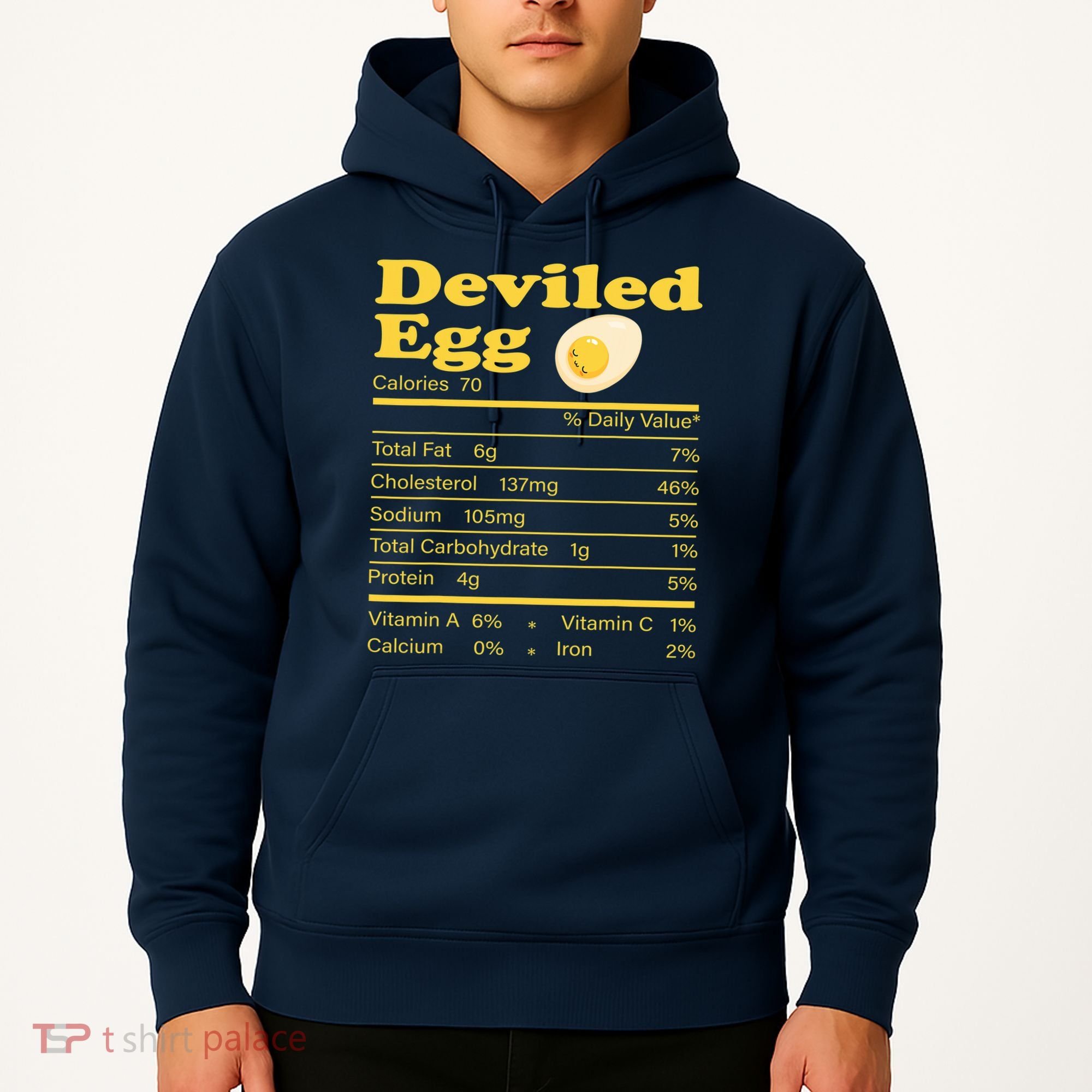 Deviled Egg Nutrition Facts Funny Thanksgiving Food Matching Hoodie