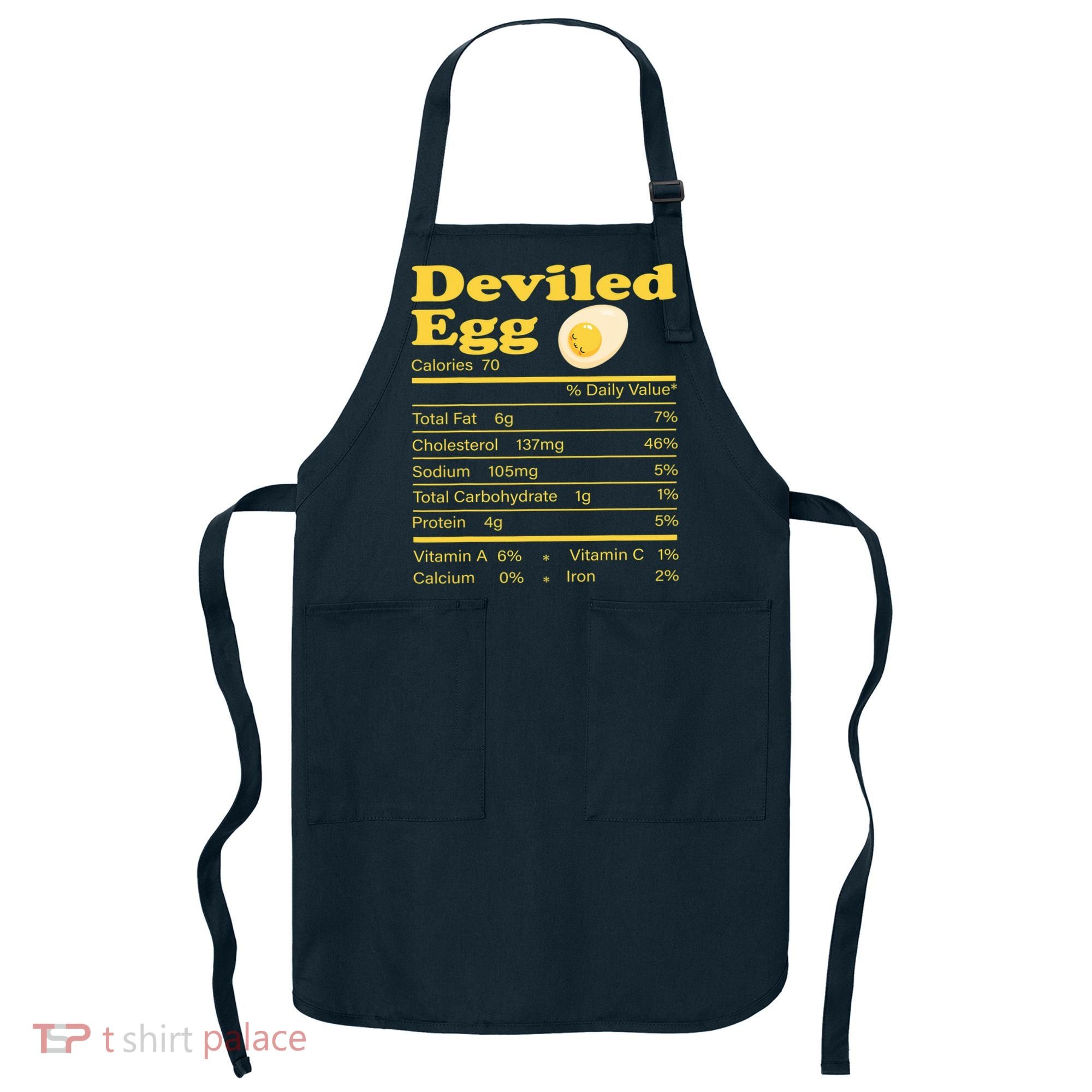 Deviled Egg Nutrition Facts Funny Thanksgiving Food Matching Apron