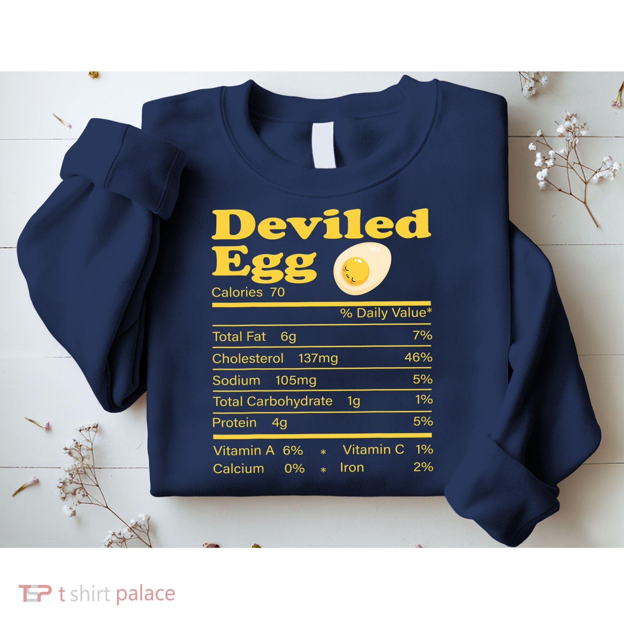 Deviled Egg Nutrition Facts Funny Thanksgiving Food Matching Sweatshirt