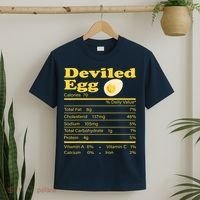 Deviled Egg Nutrition Facts Funny Thanksgiving Food Matching T-Shirt thumb 2