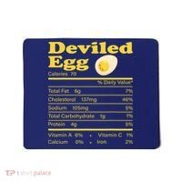 Deviled Egg Nutrition Facts Funny Thanksgiving Food Matching Mousepad thumb 0