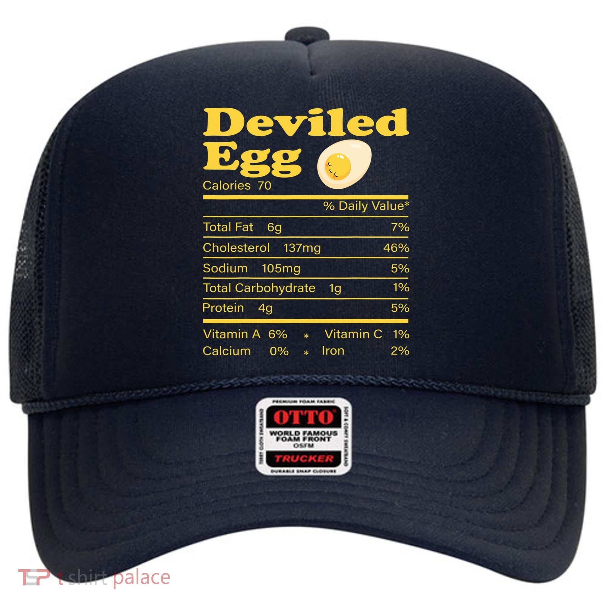 Deviled Egg Nutrition Facts Funny Thanksgiving Food Matching Hat