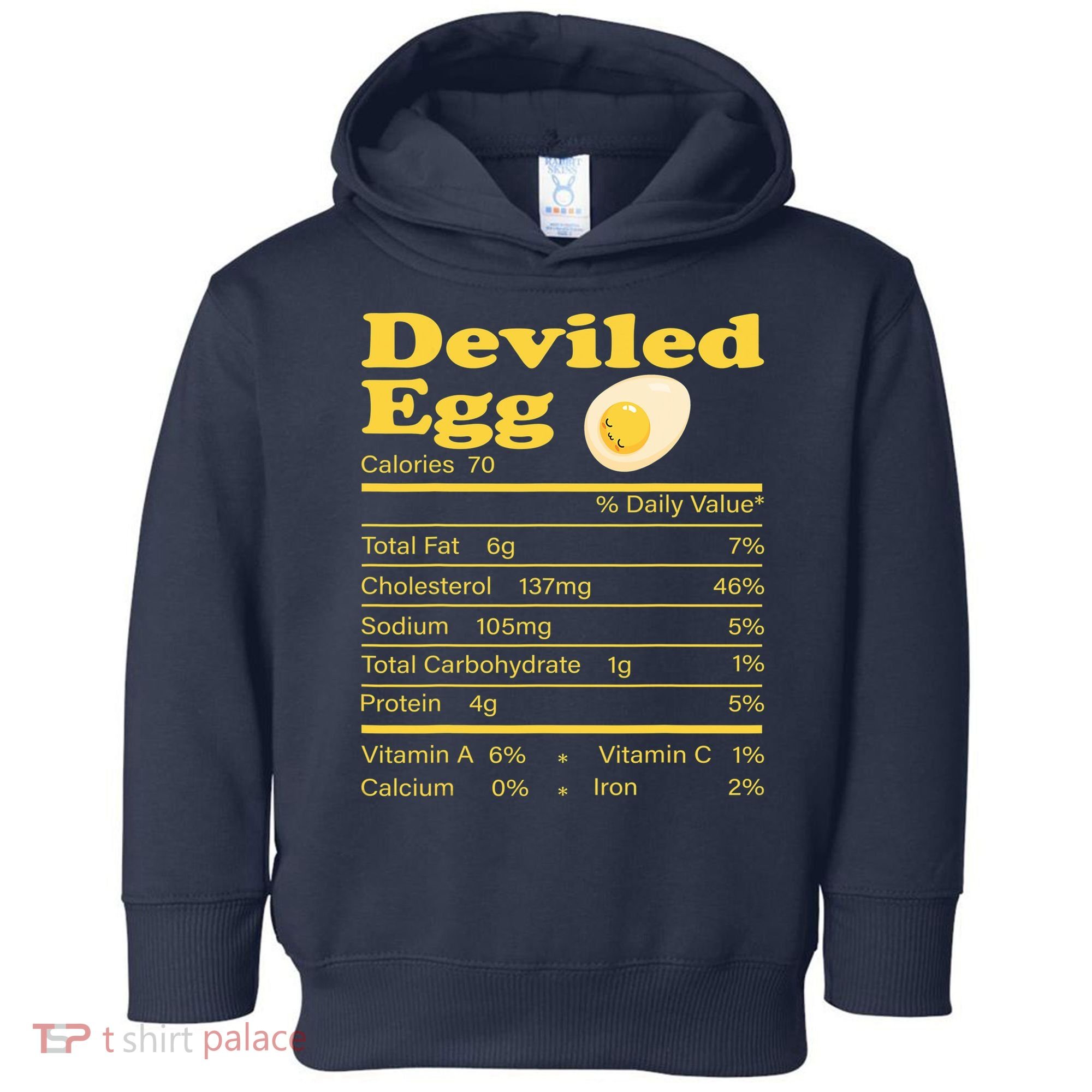 Deviled Egg Nutrition Facts Funny Thanksgiving Food Matching Toddler Hoodie