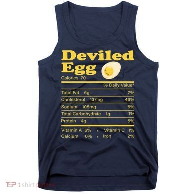 Deviled Egg Nutrition Facts Funny Thanksgiving Food Matching Tank Top