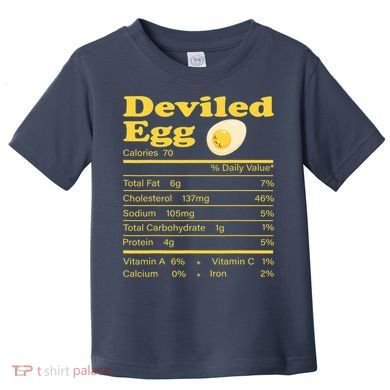 Deviled Egg Nutrition Facts Funny Thanksgiving Food Matching Toddler T-Shirt