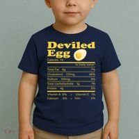 Deviled Egg Nutrition Facts Funny Thanksgiving Food Matching Toddler T-Shirt thumb 2
