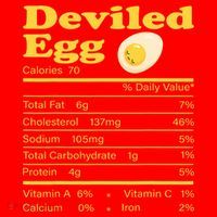 Deviled Egg Nutrition Facts Funny Thanksgiving Food Matching Santa Hat thumb 1