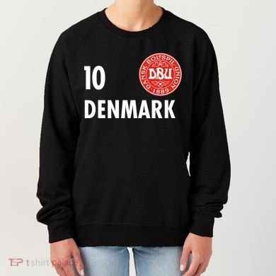 Denmark Danish Soccer No 10 DBU Logo Women's Sweatshirt