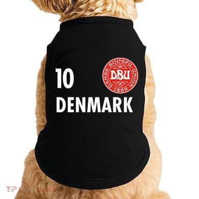Denmark Danish Soccer No 10 DBU Logo Doggie Tank