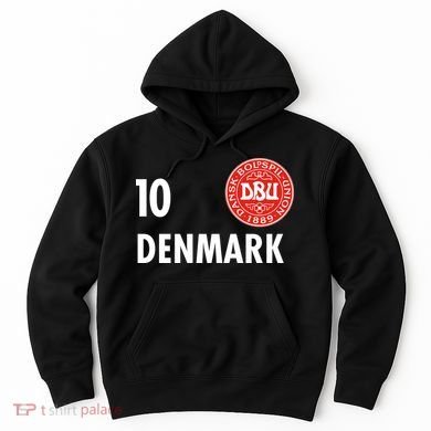 Denmark Danish Soccer No 10 DBU Logo Hoodie