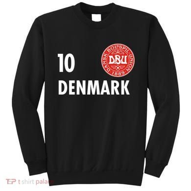 Denmark Danish Soccer No 10 DBU Logo Sweatshirt