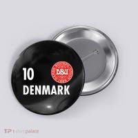 Denmark Danish Soccer No 10 DBU Logo Button thumb 0