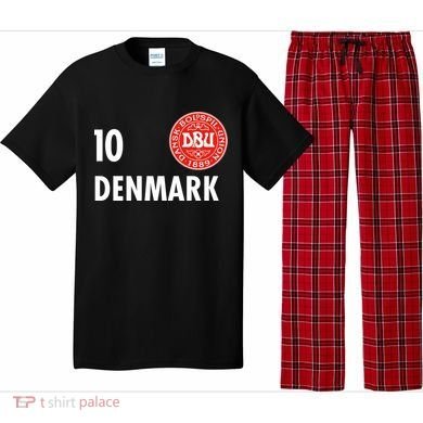 Denmark Danish Soccer No 10 DBU Logo Pajama Set