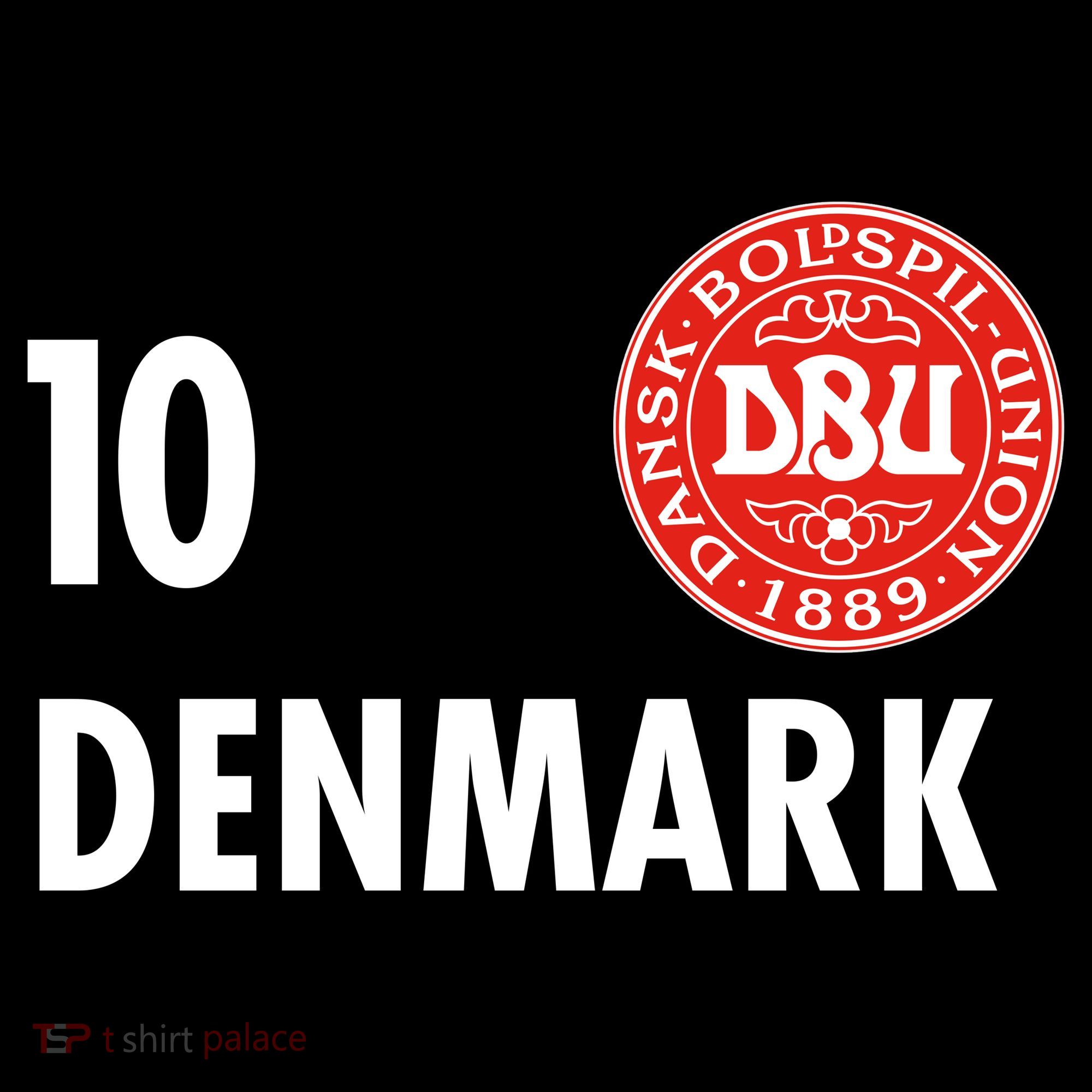 Denmark Danish Soccer No 10 DBU Logo Women's Hoodie
