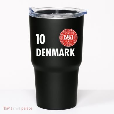 Denmark Danish Soccer No 10 DBU Logo Tumbler
