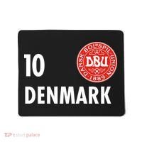 Denmark Danish Soccer No 10 DBU Logo Mousepad thumb 0