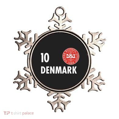 Denmark Danish Soccer No 10 DBU Logo Ornament