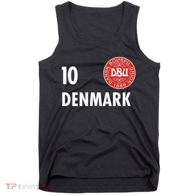 Denmark Danish Soccer No 10 DBU Logo Tank Top