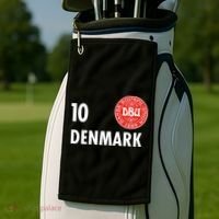 Denmark Danish Soccer No 10 DBU Logo Golf Towel thumb 2