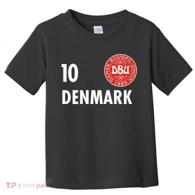 Denmark Danish Soccer No 10 DBU Logo Toddler T-Shirt