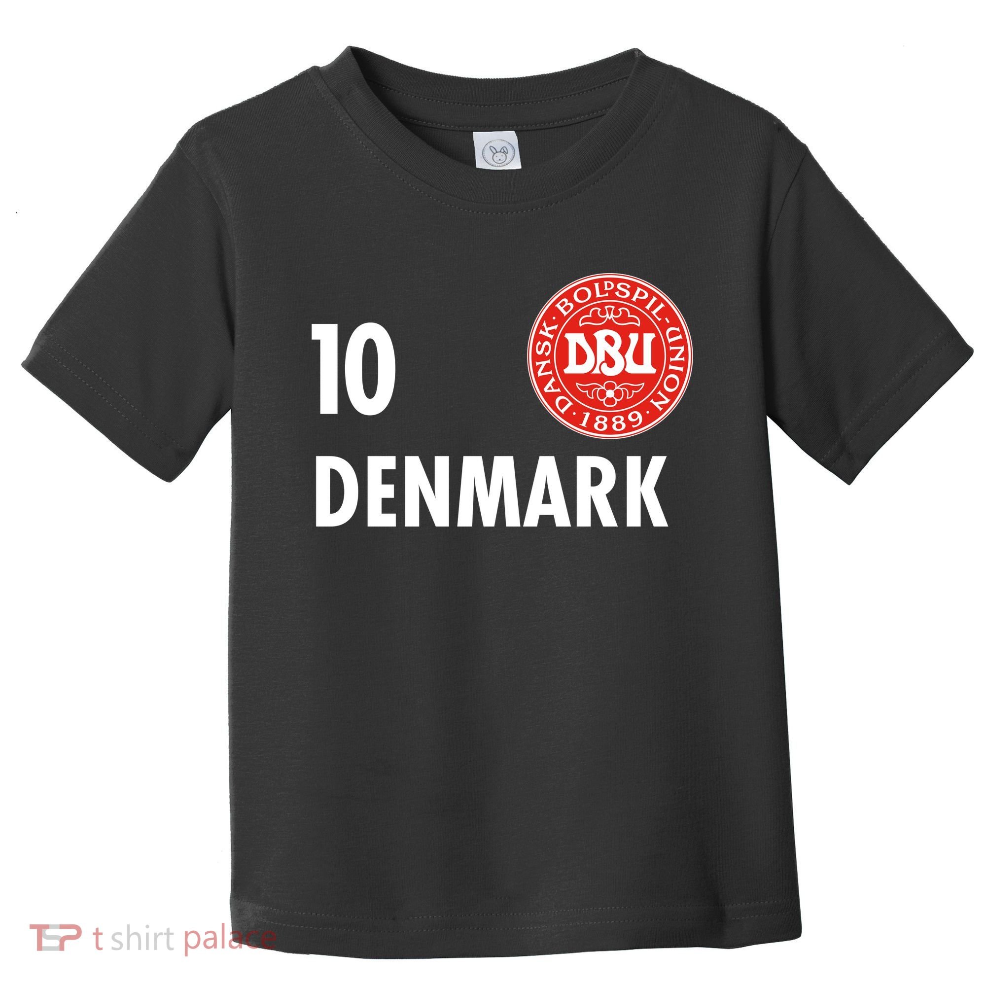 Denmark Danish Soccer No 10 DBU Logo Toddler T-Shirt