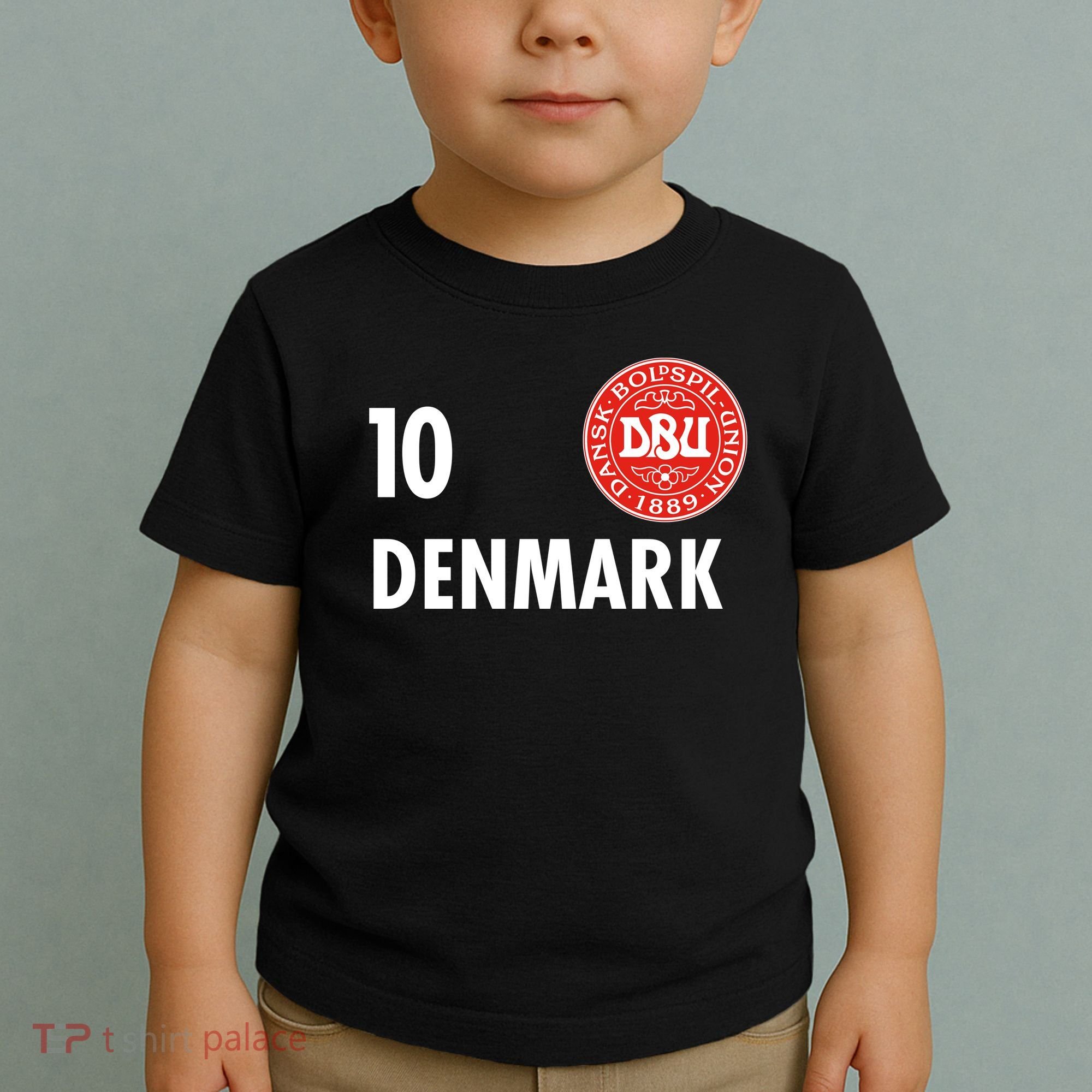 Denmark Danish Soccer No 10 DBU Logo Toddler T-Shirt