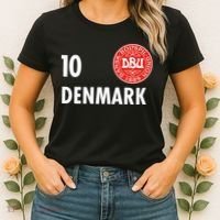 Denmark Danish Soccer No 10 DBU Logo Women's T-Shirt thumb 2
