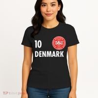 Denmark Danish Soccer No 10 DBU Logo Women's T-Shirt thumb 4
