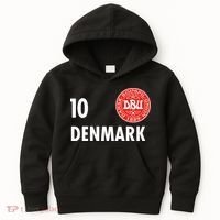 Denmark Danish Soccer No 10 DBU Logo Kids Hoodie thumb 0