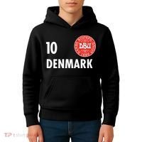 Denmark Danish Soccer No 10 DBU Logo Kids Hoodie thumb 4