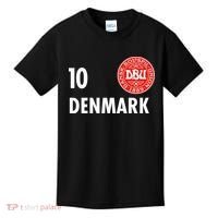 Denmark Danish Soccer No 10 DBU Logo Kids T-Shirt thumb 0