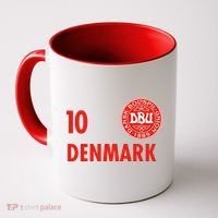 Denmark Danish Soccer No 10 DBU Logo Coffee Mug thumb 0