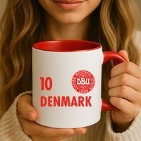 Denmark Danish Soccer No 10 DBU Logo Coffee Mug thumb 3
