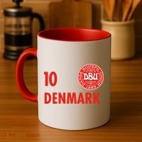 Denmark Danish Soccer No 10 DBU Logo Coffee Mug thumb 4
