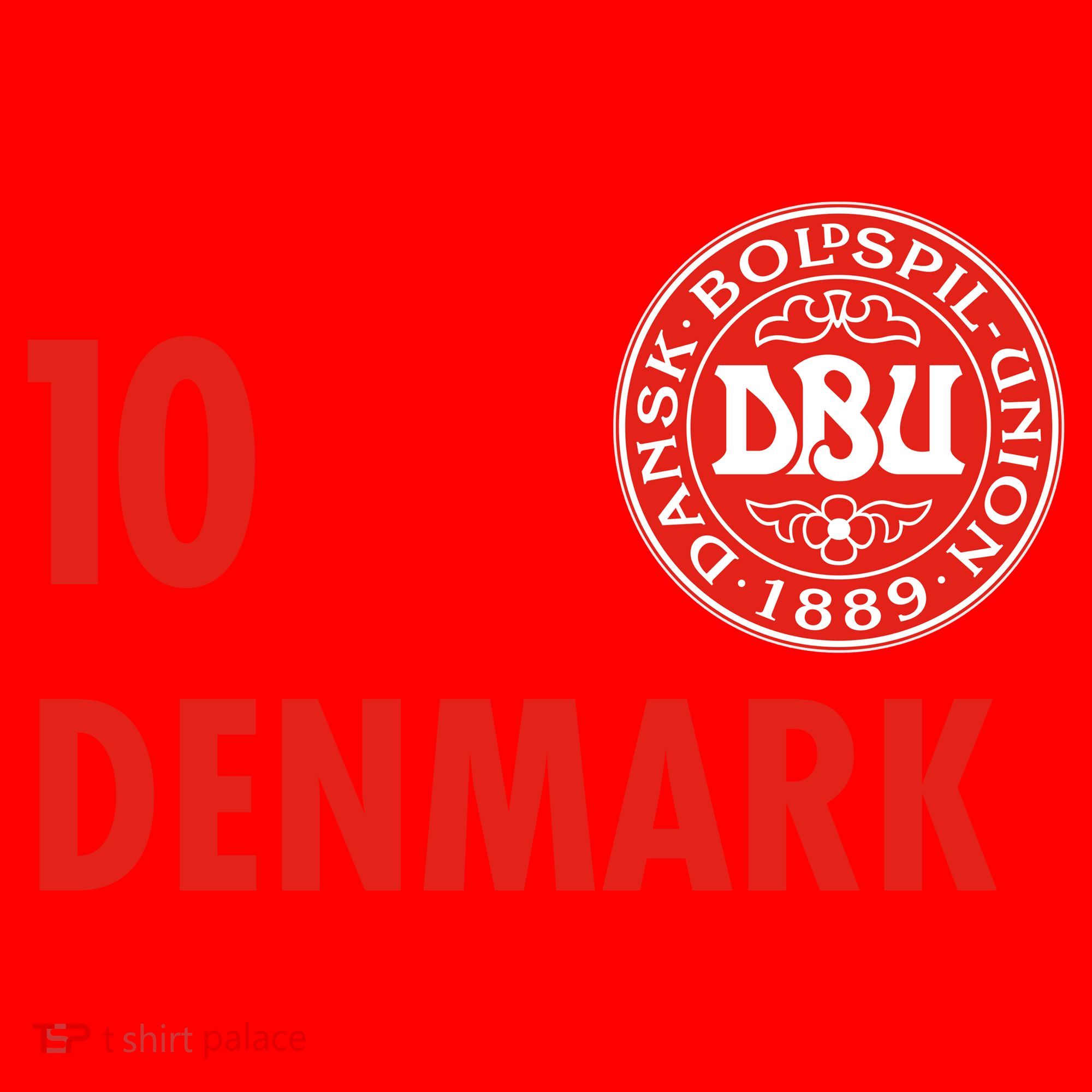 Denmark Danish Soccer No 10 DBU Logo Santa Hat