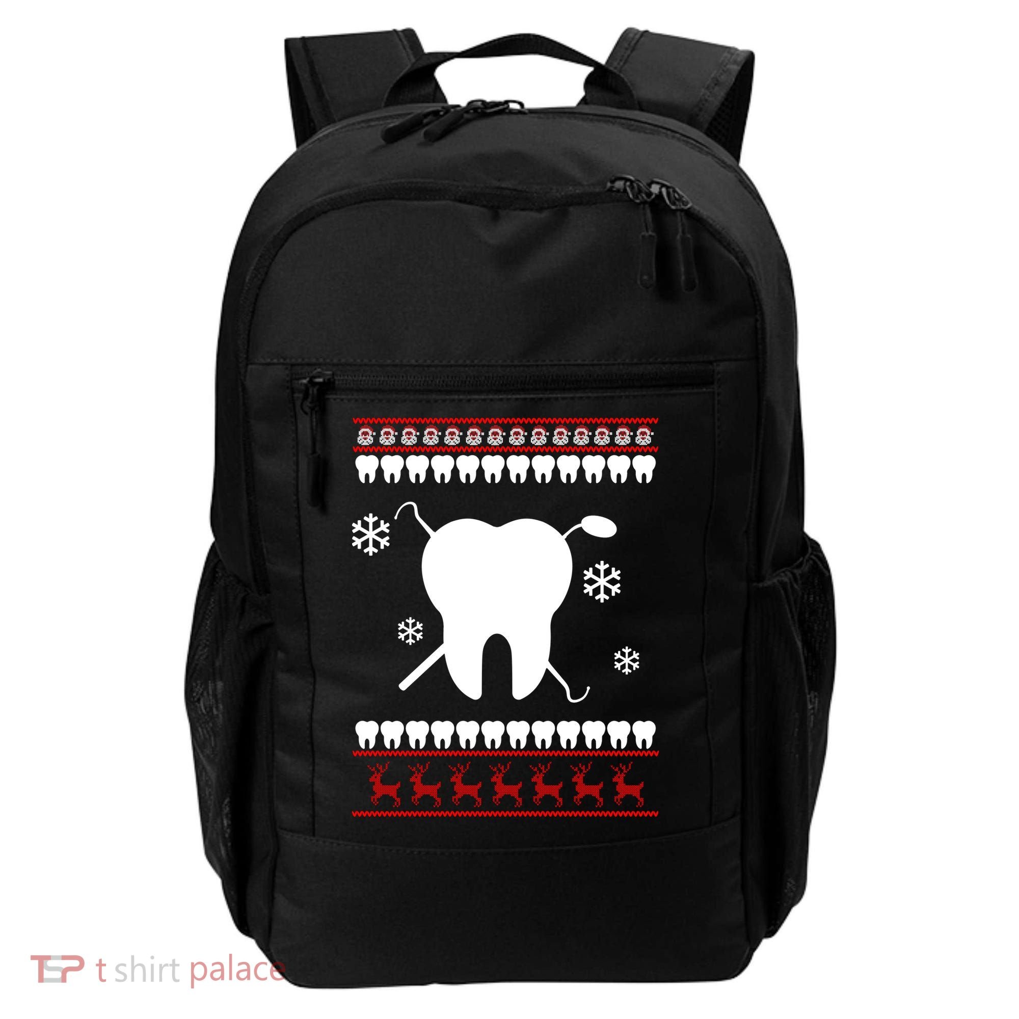 Dentist Ugly Christmas Sweater Backpack