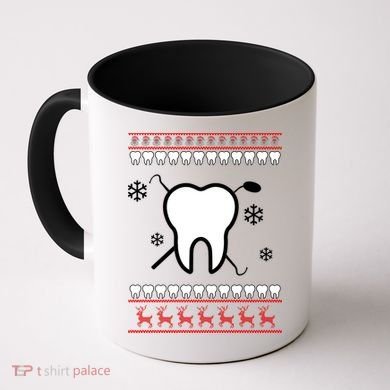 Dentist Ugly Christmas Sweater Coffee Mug