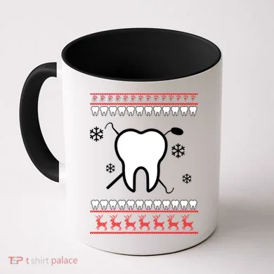 Dentist Ugly Christmas Sweater Coffee Mug