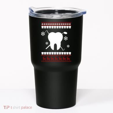 Dentist Ugly Christmas Sweater Tumbler