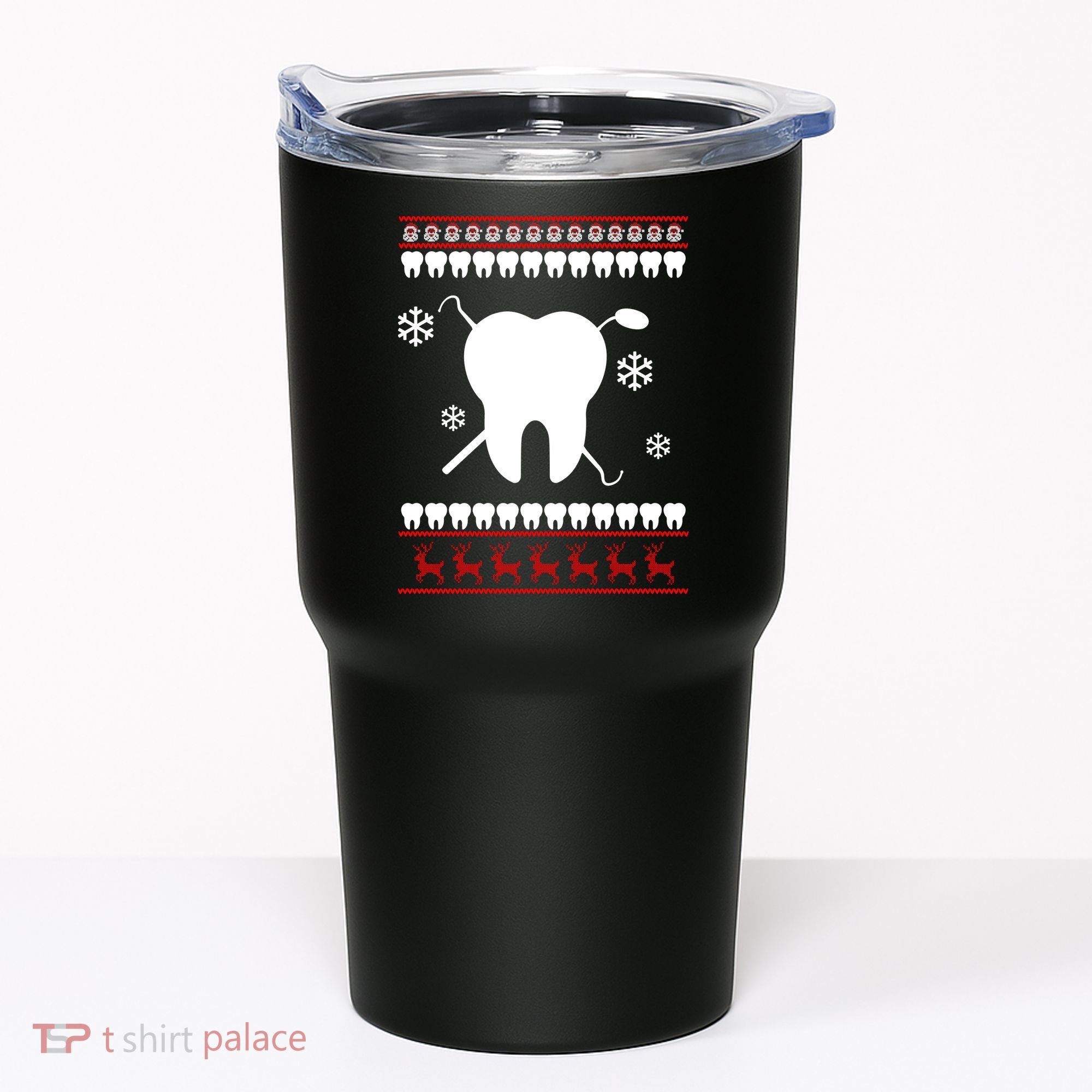 Dentist Ugly Christmas Sweater Tumbler