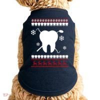 Dentist Ugly Christmas Sweater Doggie Tank thumb 0