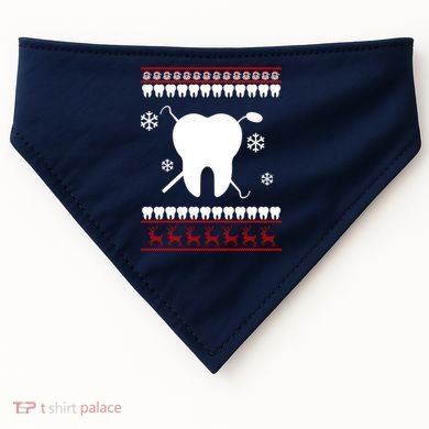 Dentist Ugly Christmas Sweater USA-Made Doggie Bandana