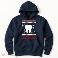 Dentist Ugly Christmas Sweater Hoodie thumb 0