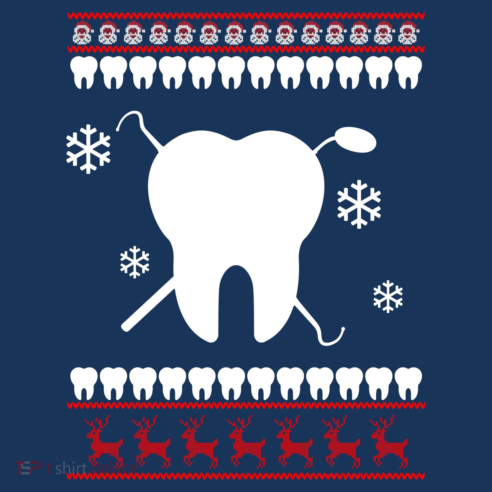 Dentist Ugly Christmas Sweater T-Shirt