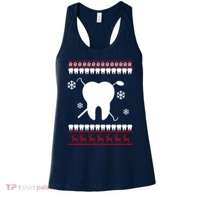 Dentist Ugly Christmas Sweater Women's Tank Top